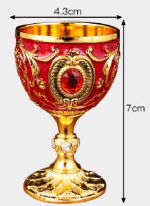Vintage Metal Wine Cups