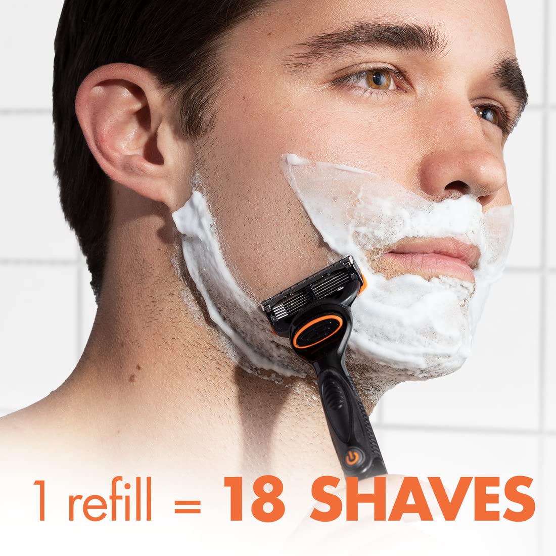 Gillette Fusion5 Razor Refills for Men, 12ct Cartridges, Lubrication Strip, Precision Trimmer for Men, 5-Bladed Refill Blades for Close Shave