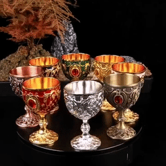 Vintage Metal Wine Cups
