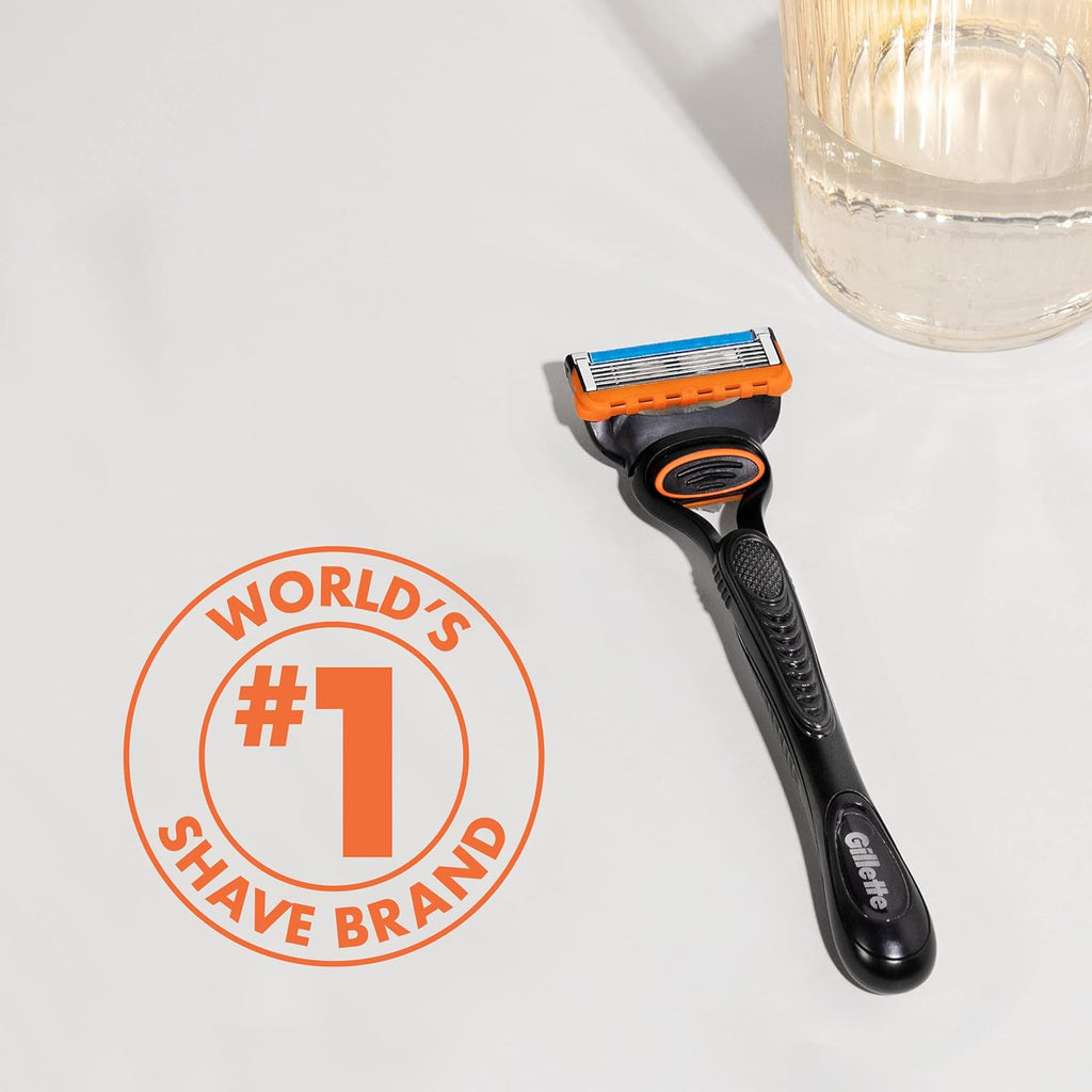 Gillette Fusion5 Razor Refills for Men, 12ct Cartridges, Lubrication Strip, Precision Trimmer for Men, 5-Bladed Refill Blades for Close Shave