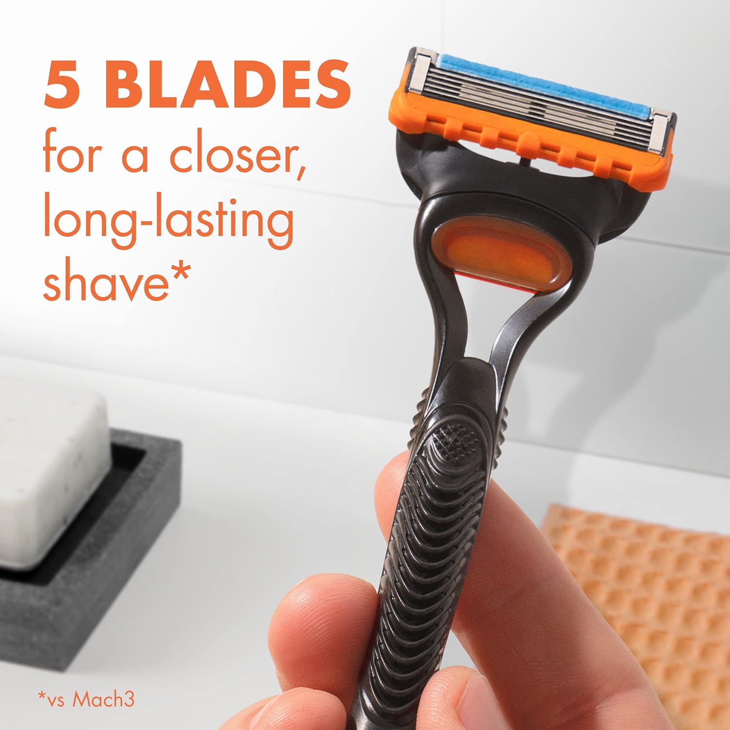 Gillette Fusion5 Razor Refills for Men, 12ct Cartridges, Lubrication Strip, Precision Trimmer for Men, 5-Bladed Refill Blades for Close Shave