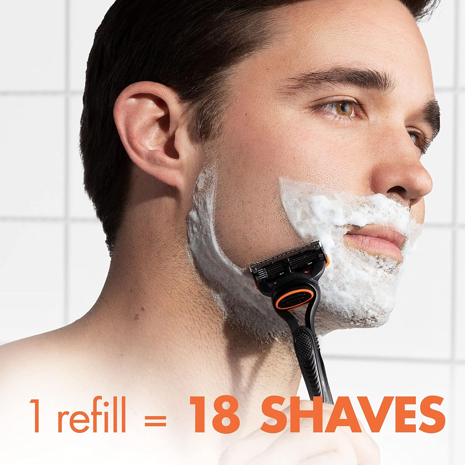 Gillette Fusion5 Razor Refills for Men, 12ct Cartridges, Lubrication Strip, Precision Trimmer for Men, 5-Bladed Refill Blades for Close Shave